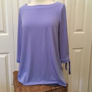 NWT Banana Republic Lilac Cold Shoulder Top, Sz. Med